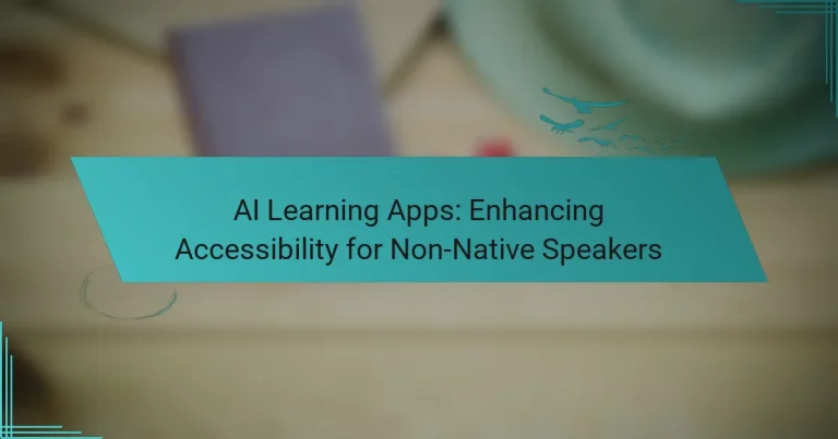 AI Learning Apps: Enhancing Accessibility for Non-Native Speakers