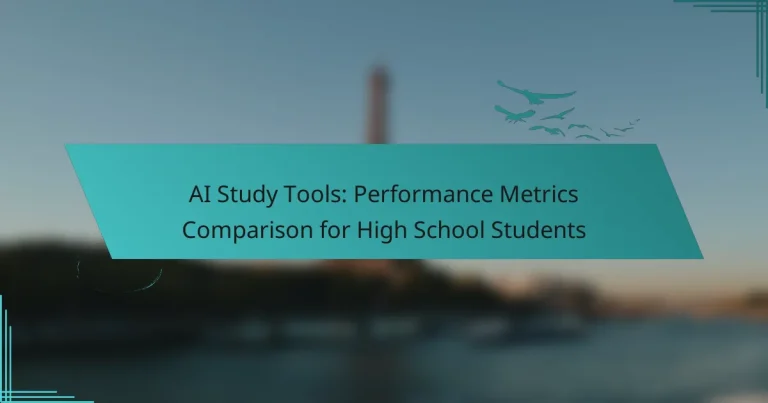 AI Study Tools: Performance Metrics Comparison for High School Students